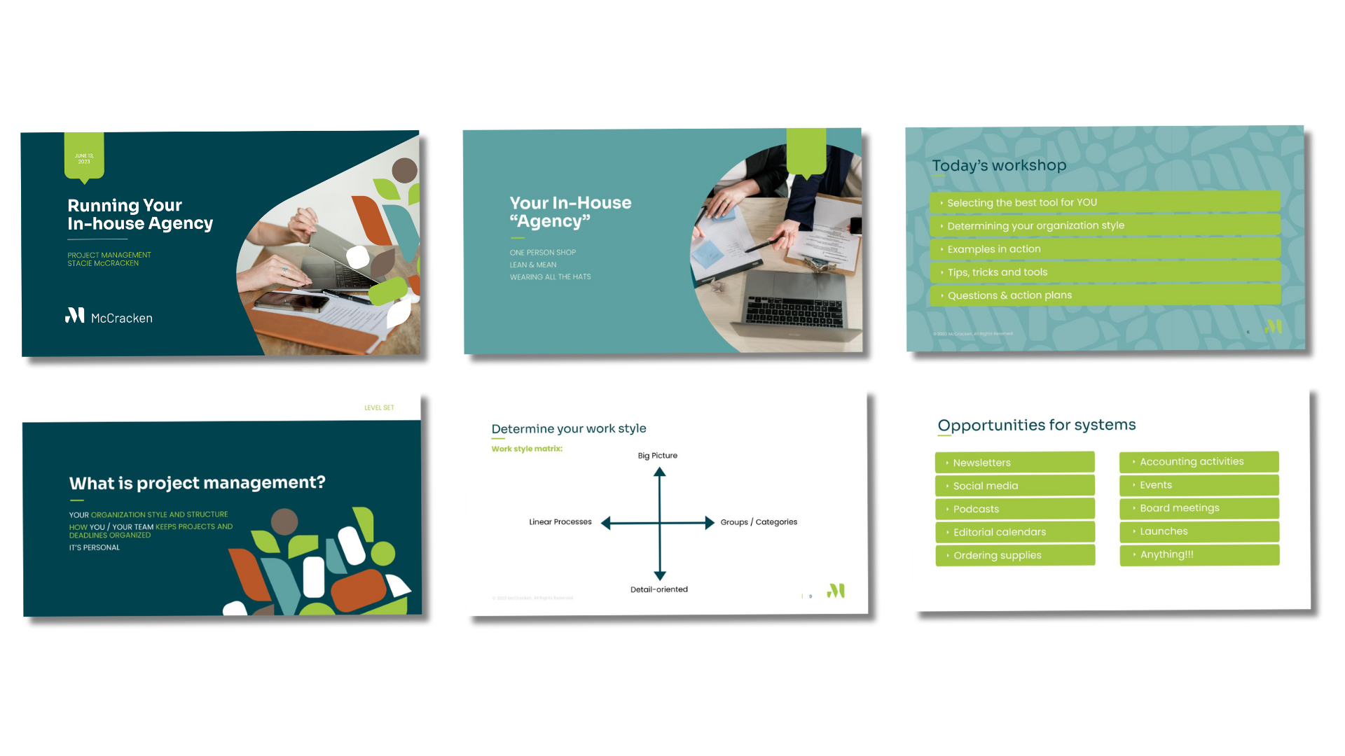 project workflow management presentation mockup